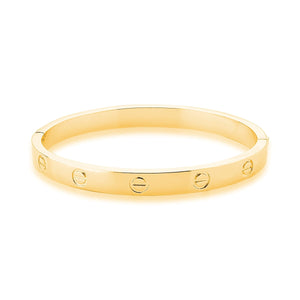 BRACELETE INSPIRAÇÃO CARTIER DOURADO 7MM