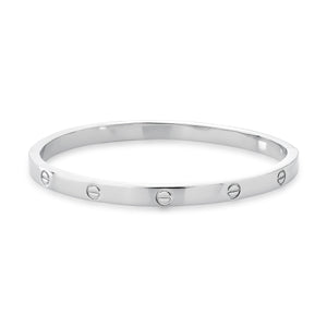 BRACELETE INSPIRAÇÃO RÓDIO BRANCO 5MM