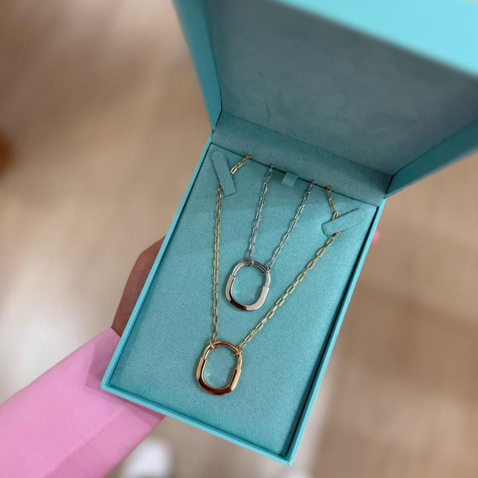COLAR INSPIRAÇÃO COM PINGENTE OVAL CURVO E LISO