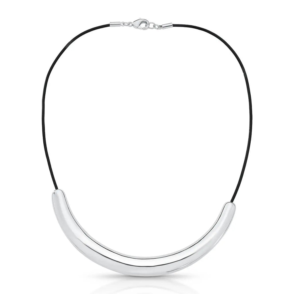 ARO ABAULADO E LISO EM COURINO 40cm