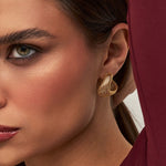 MEIA ARGOLA CURVA TRABALHADA VAZADA