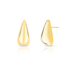 BRINCO DE GOTA FACETADO E LISO DOURADO