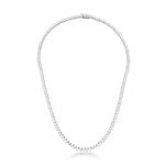 COLAR RIVIERA ZIRCÔNIA 3MM REDONDA COR CRISTAL TAMANHO 40CM