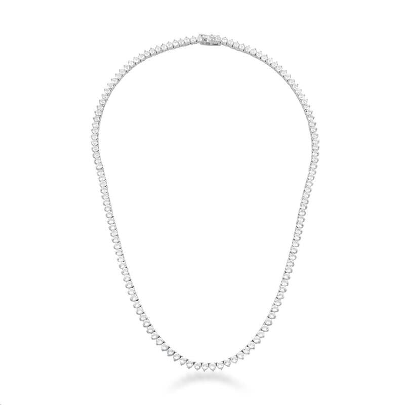 COLAR RIVIERA ZIRCÔNIA 3MM REDONDA COR CRISTAL TAMANHO 46CM