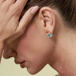 BRINCO COM CRISTAIS OVAIS E ZIRCÔNIAS