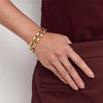 PULSEIRA EM ELOS OVAIS LISOS ACETINADO