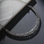 CHOKER EM ARO TEXTURIZADA VAZADA