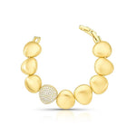 Pulseira Maleável com Detahe em Zircônia Cravejada