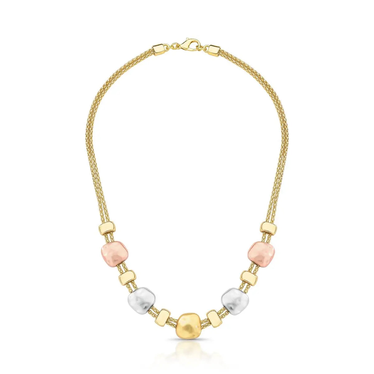 COLAR DUAS VOLTAS RETANGULAR E QUADRADA