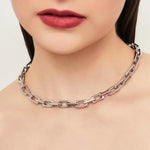 COLAR COM ELOS RETANGULARES LISOS