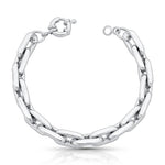 PULSEIRA COM ELOS RETANGULARES VAZADOS