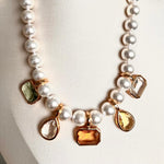 Pingente Gota Cristal e Fecho Click