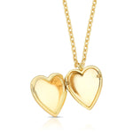 COLAR COM PINGENTE RELICÁRIO DE CORAÇÃO TEXTURIZADO