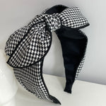 houndstooth Big Bow Hairbands Headbands Ornament Accessories For Women Hair Accessories Wholesale