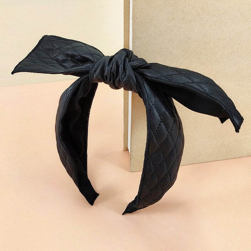 houndstooth Big Bow Hairbands Headbands Ornament Accessories For Women Hair Accessories Wholesale