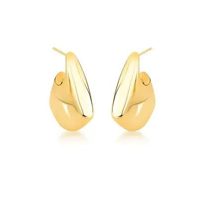 MEIA ARGOLA ASSIMÉTRICA LISA