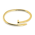 BRACELETE PREGO LISO BANHO OURO 18K