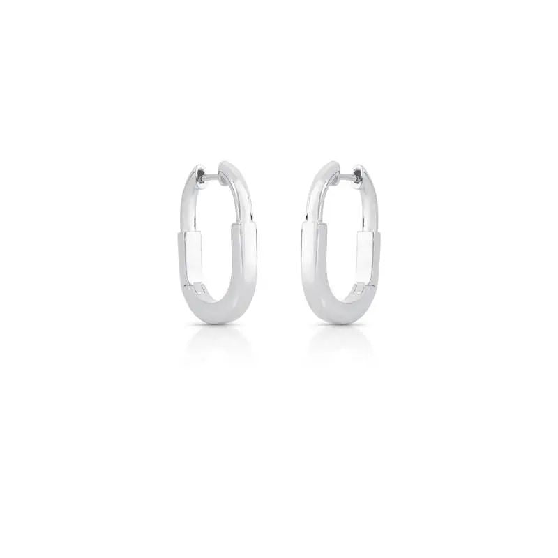 Argola Curva Oval e Lisa