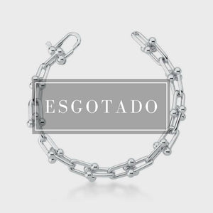 Pulseira Elos Modernos Ródio Branco