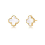 Brinco Trevo Madrepérola