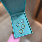 Argola Curva Oval e Lisa