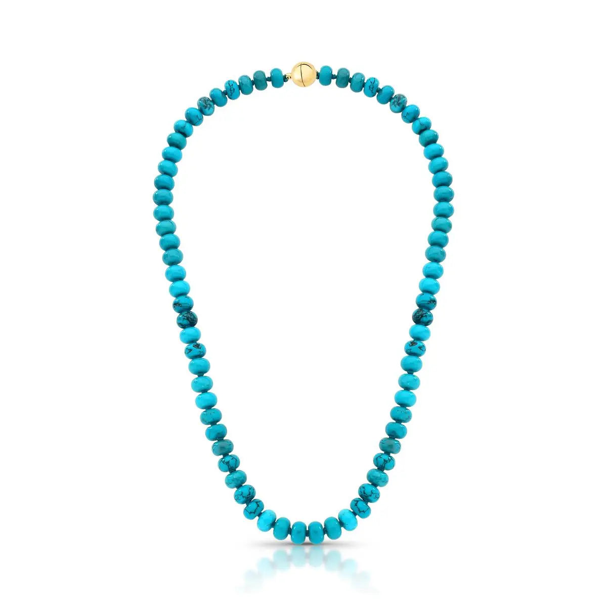 COLAR COM PEDRAS NATURAIS TURMALINA REDONDAS E FECHO ÍMÃ