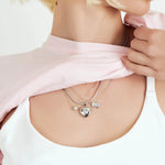 COLAR PRATA 925 COM PINGENTE DE ESFERA EM ZIRCÔNIAS