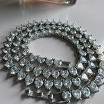 Colar Riviera 3 Pontas Zircônia Formato Coração 5mm